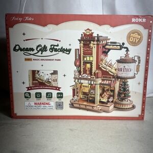 ROKR Christmas Dream Gift Factory Wooden Music Box Building Toys Kids Girl Gifts